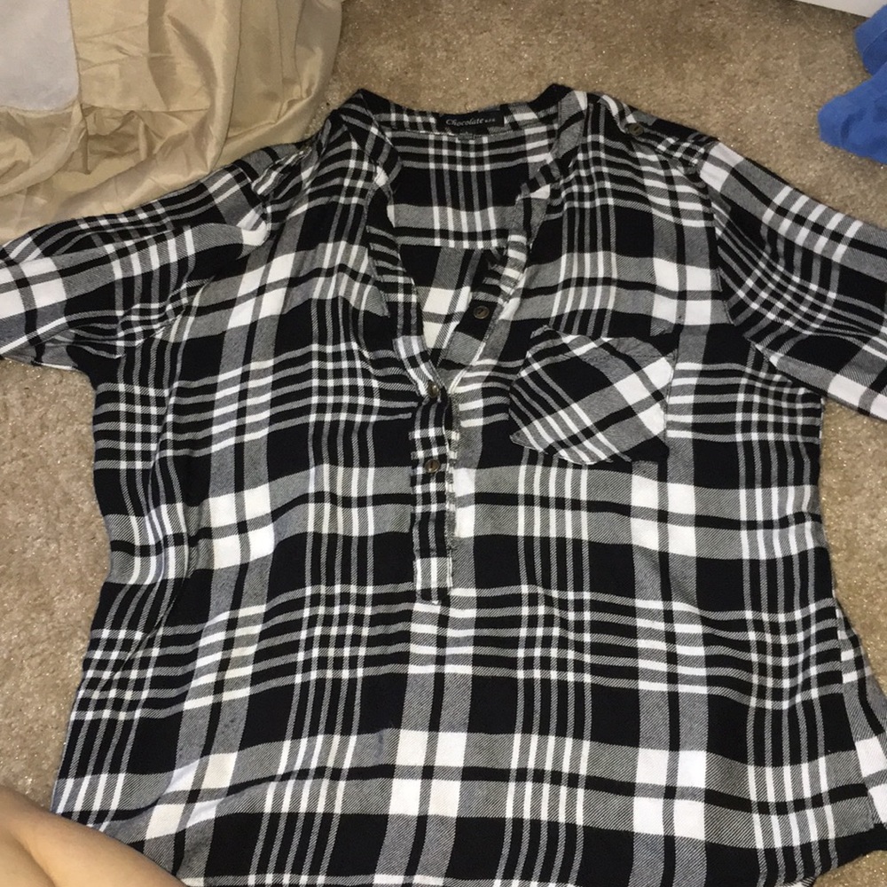 Black and white flannel